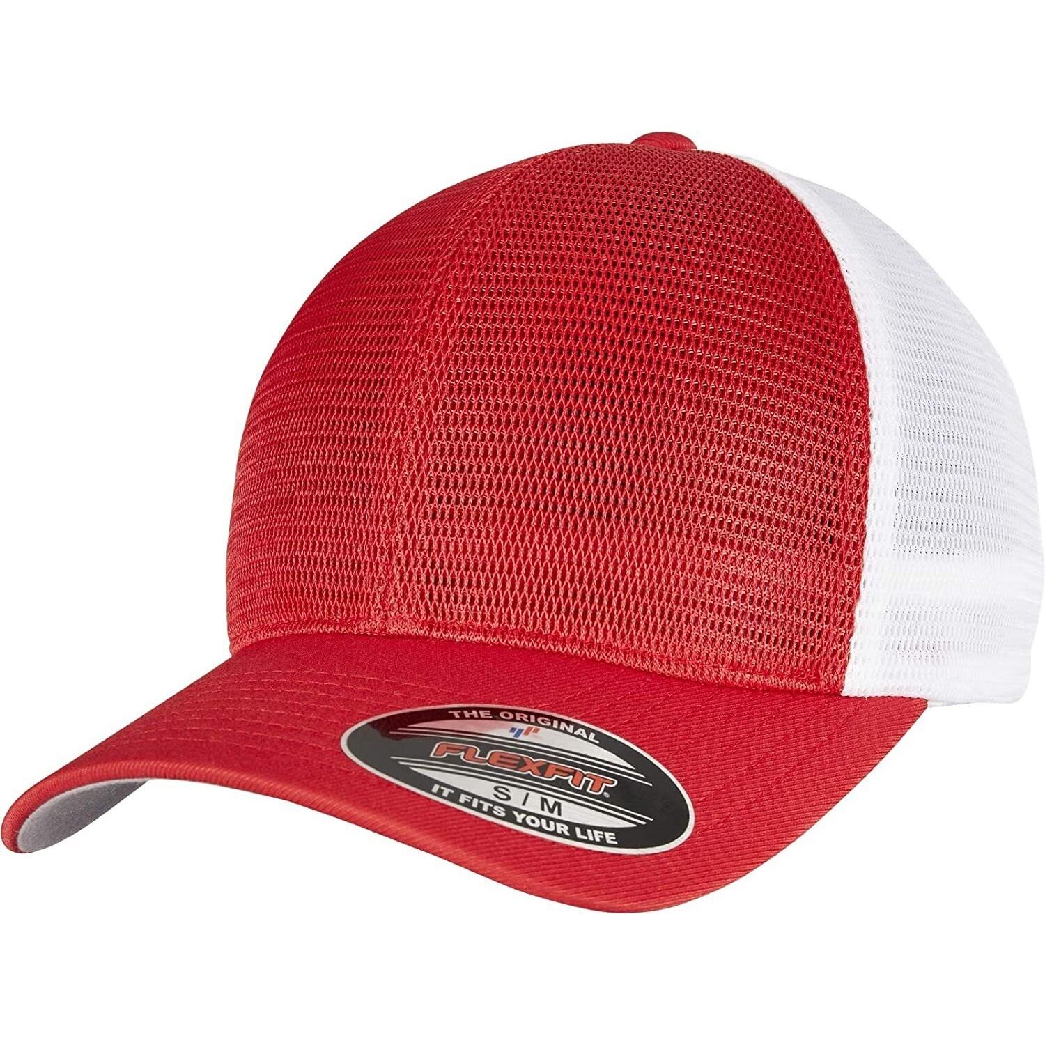 FLEXFIT Unisex volwassen Omnimesh Mesh tweekleurige pet S-M