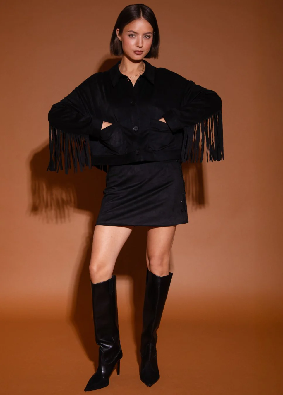 Studio Amaya Klara rok kort suede