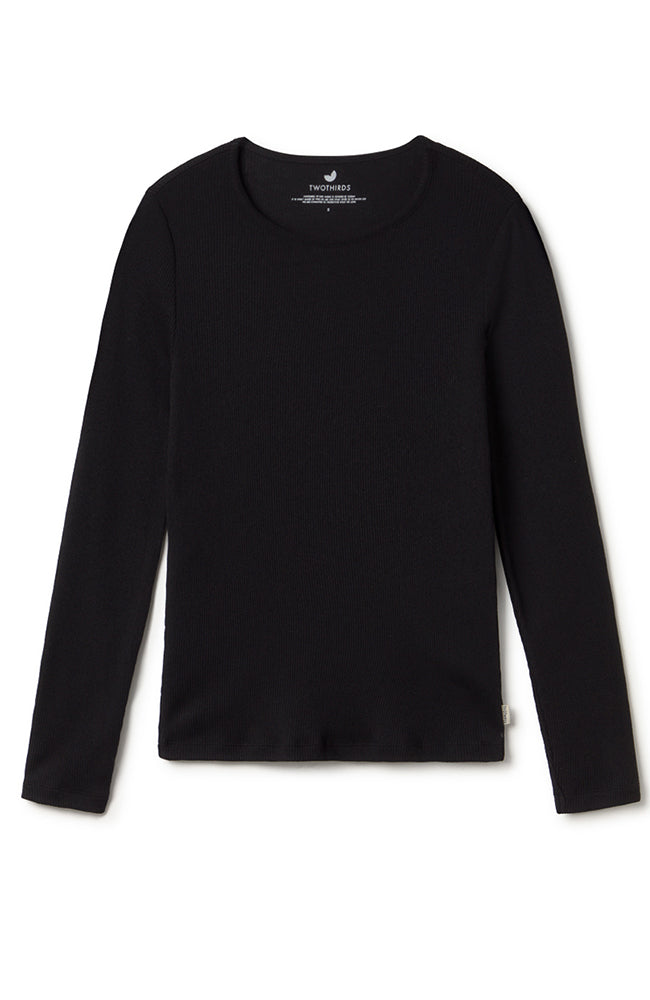 TWOTHIRDS Damen vegan LangÃ¤rmelige Arran Schwarz