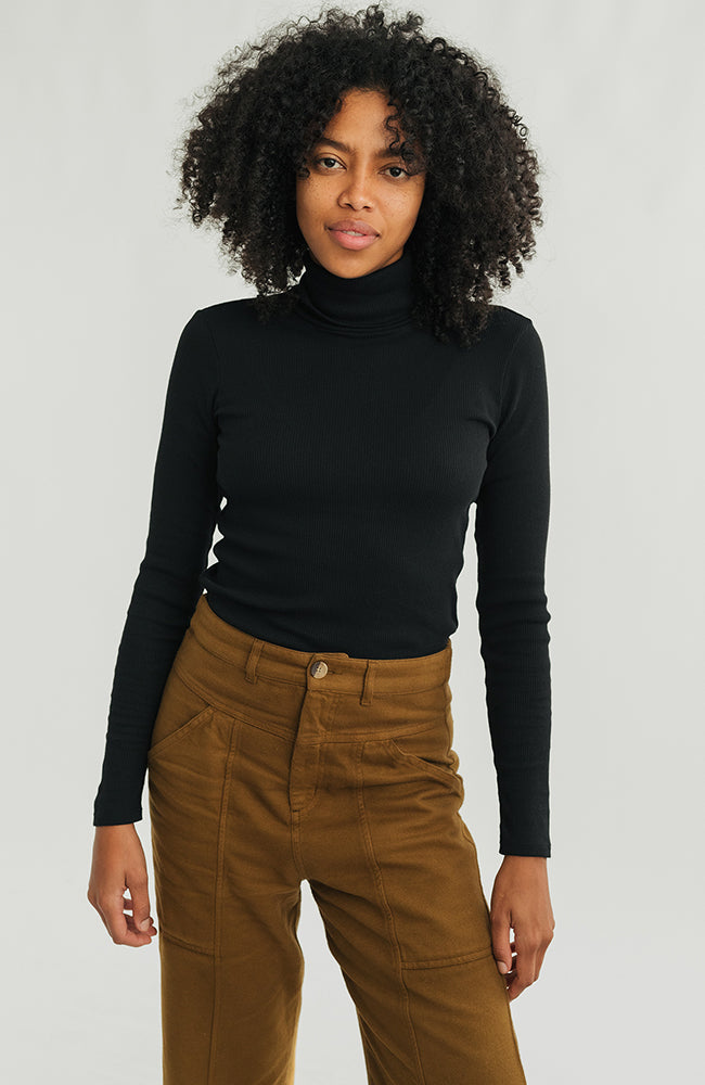 TWOTHIRDS Damen vegan Top Canna Black
