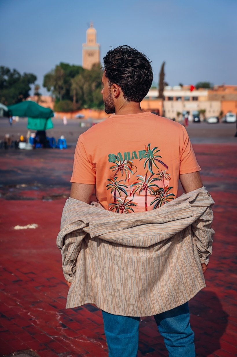 A fish named fred T-shirt Sunset Sahara Rose 