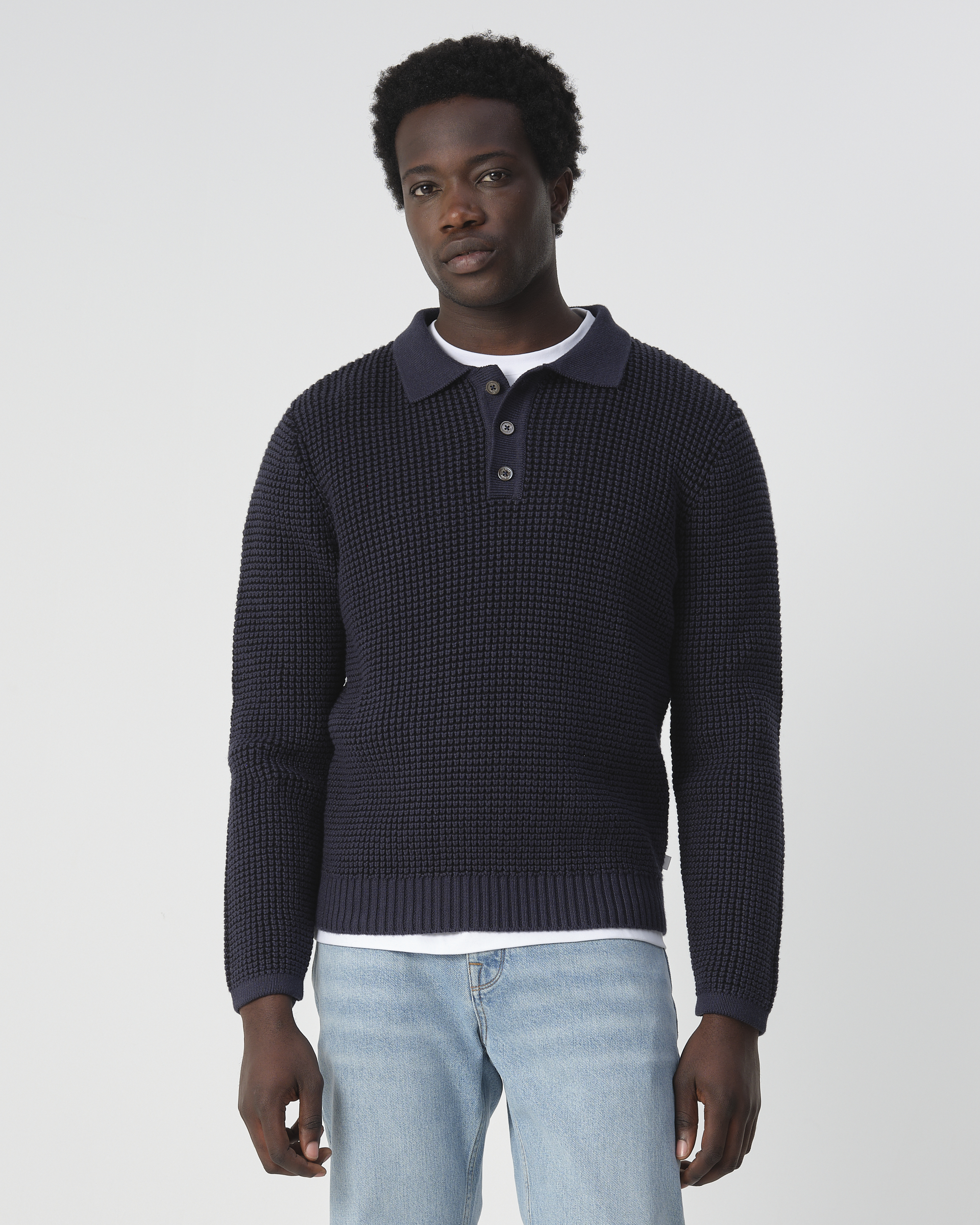 J.C. Rags Baker polo long sleeve