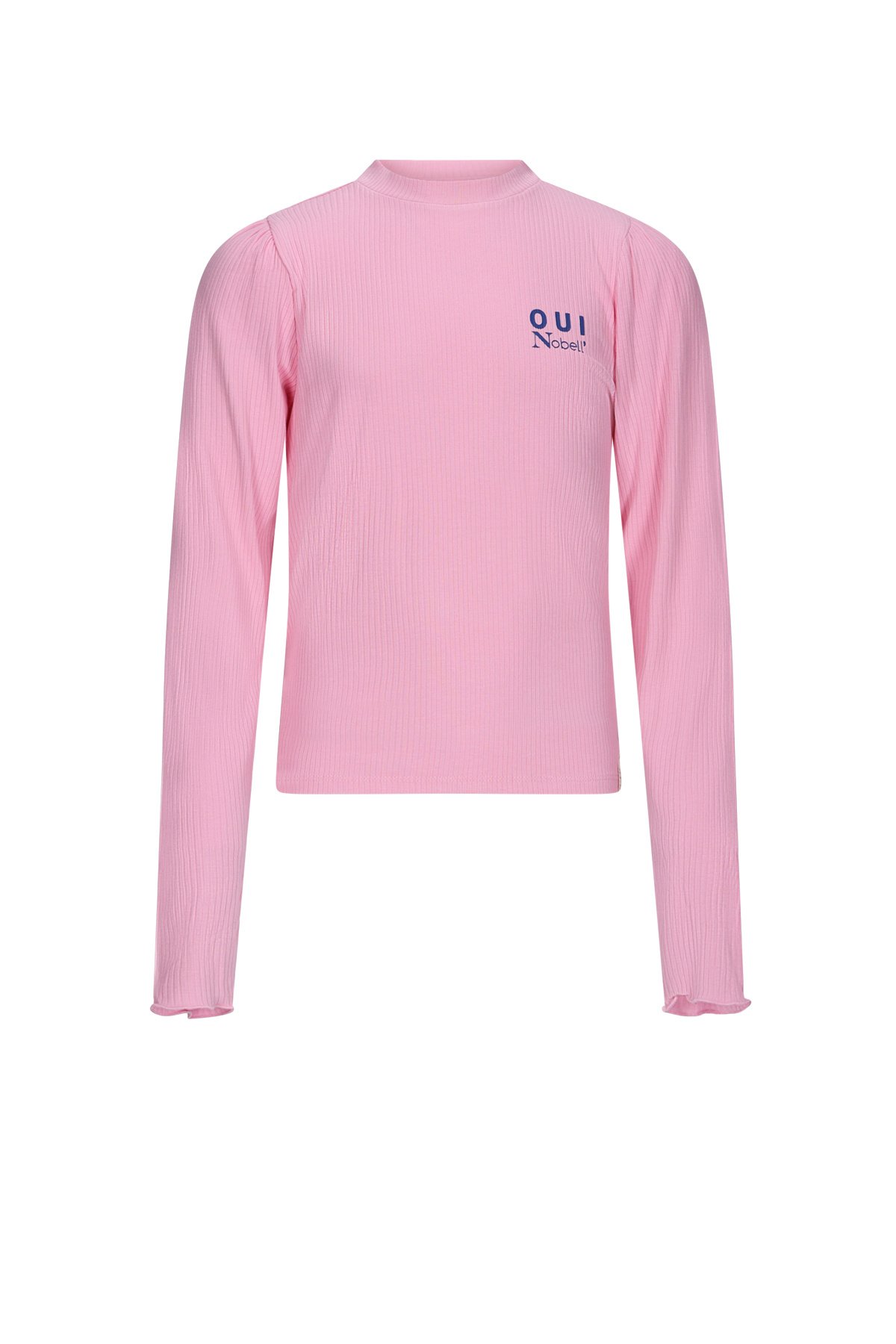 NoBell winter jersey crop top meisjes - roze - Krop - rib