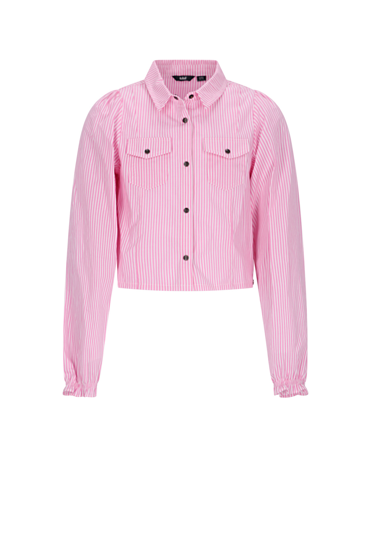 NoBell winter blouse meisjes - roze - Tikky - gestreept, cropped