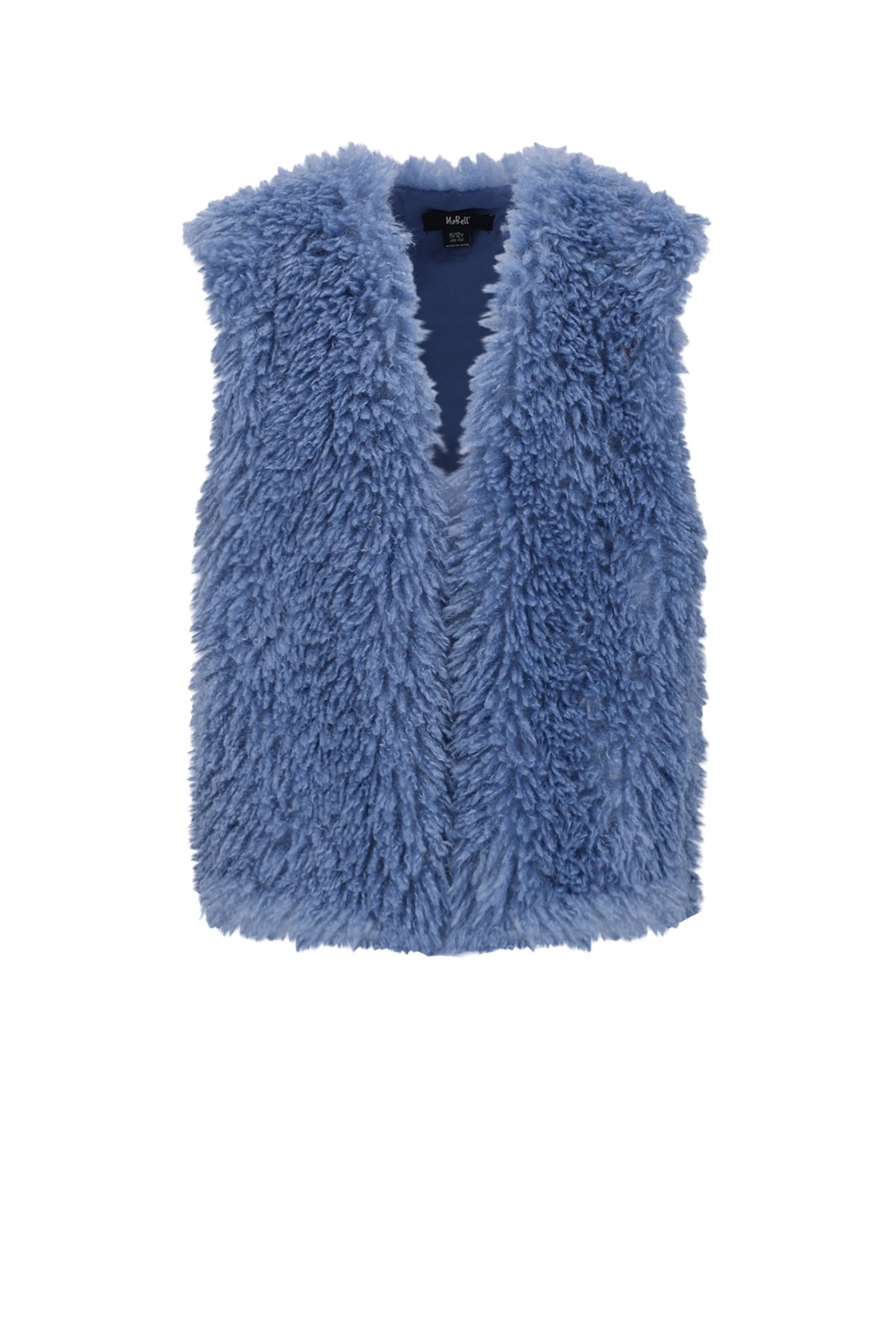 NoBell winter gilet meisjes - blauw - Kath - furry