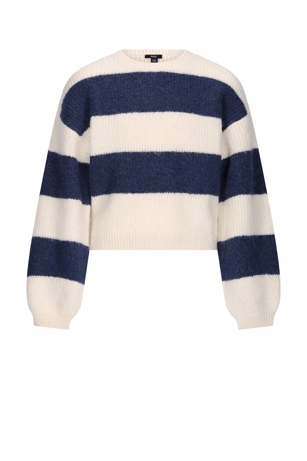 NoBell winter sweater meisjes - navy blauw - Kate - gebreid, colorblock