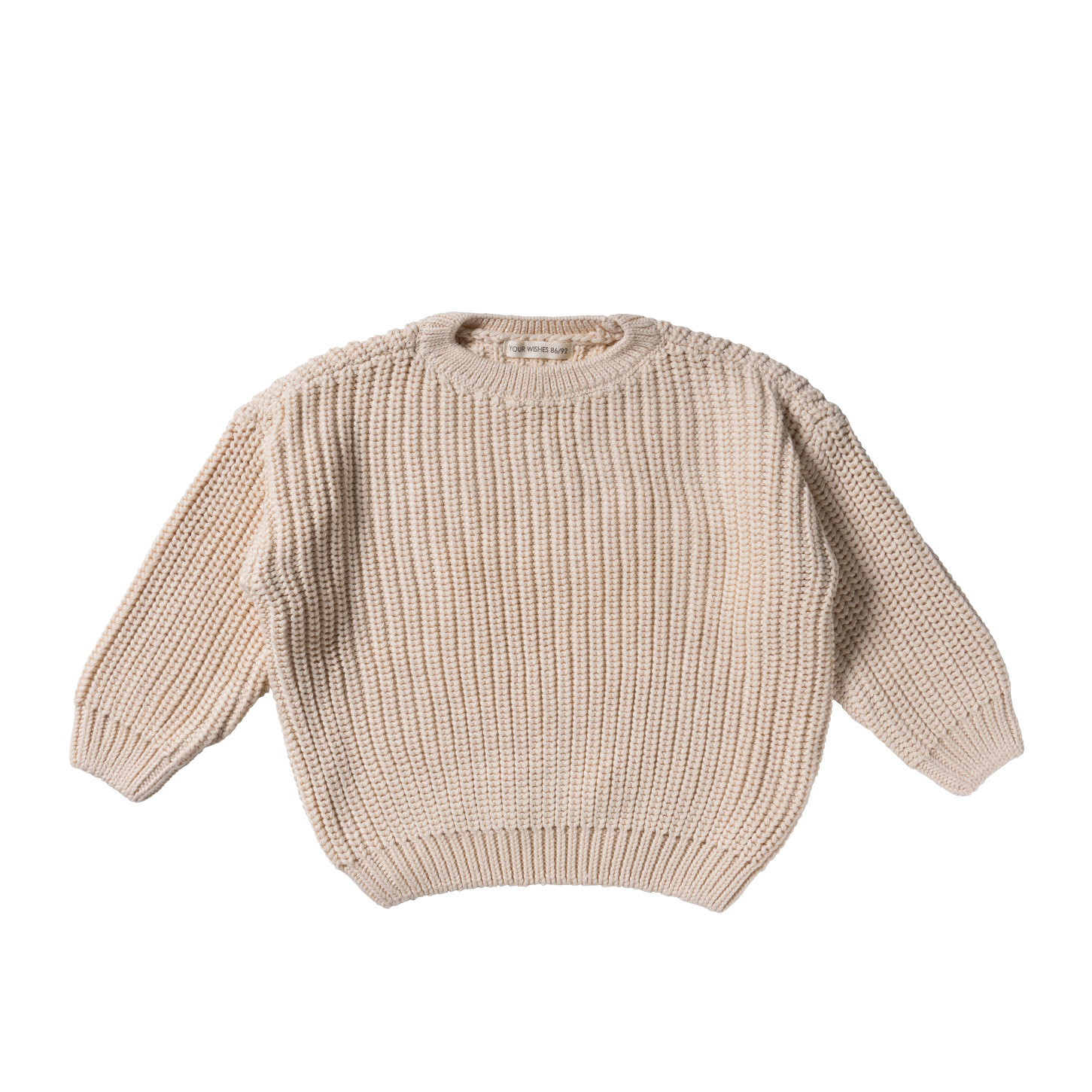 Your wishes winter sweater meisjes - zand - gebreid