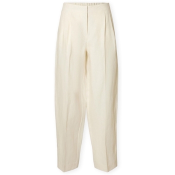 Selected Broek  W Barrel Lia Trousers - Birch