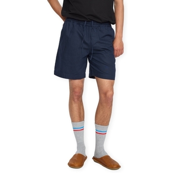 Rvlt Revolution Korte Broek  RVLT Linen Shorts - Navy