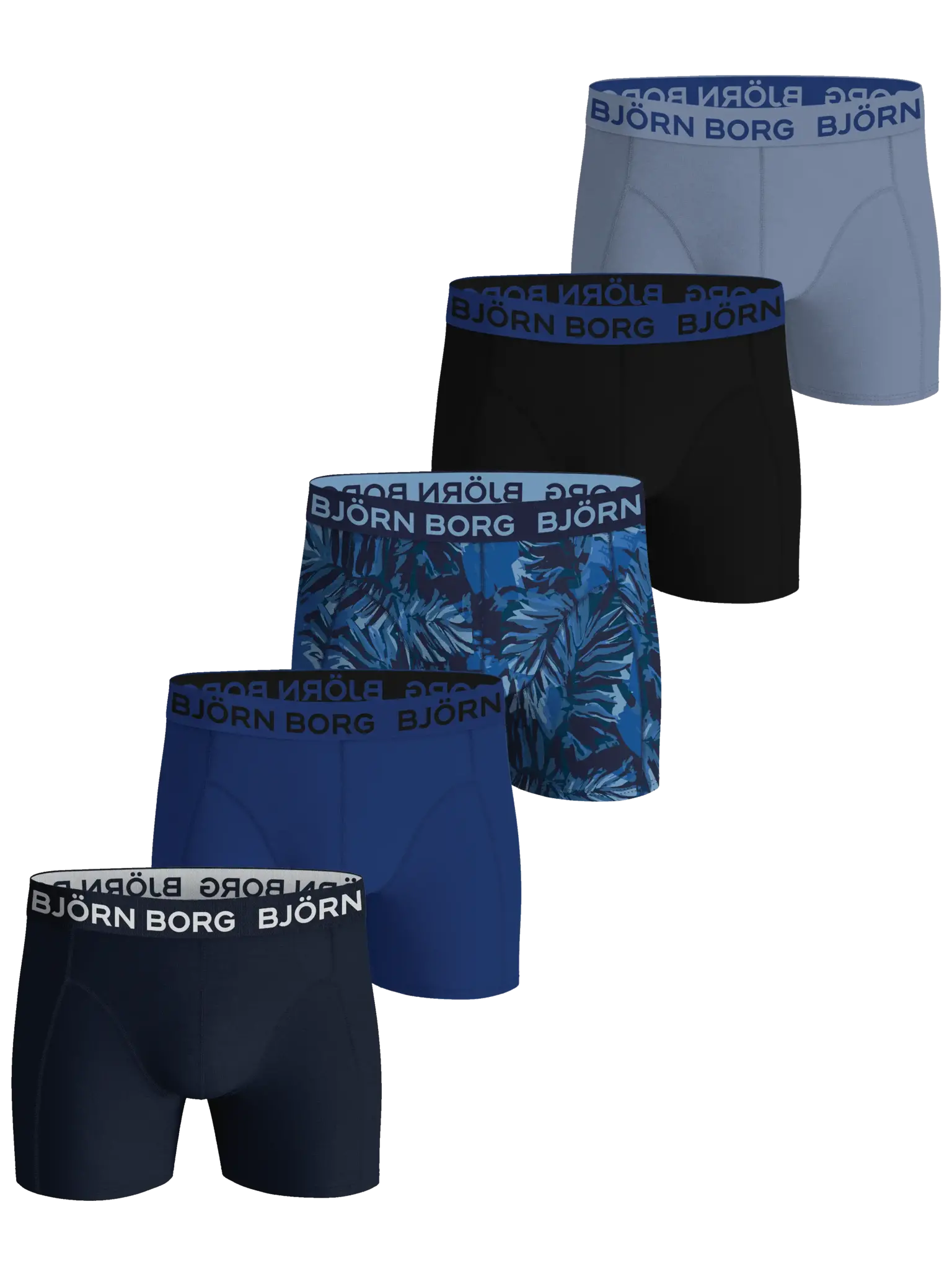 Bjorn Borg 5-Pack jongens boxershorts - Cotton stretch - Zwarte katoenen jongens onderbroeken