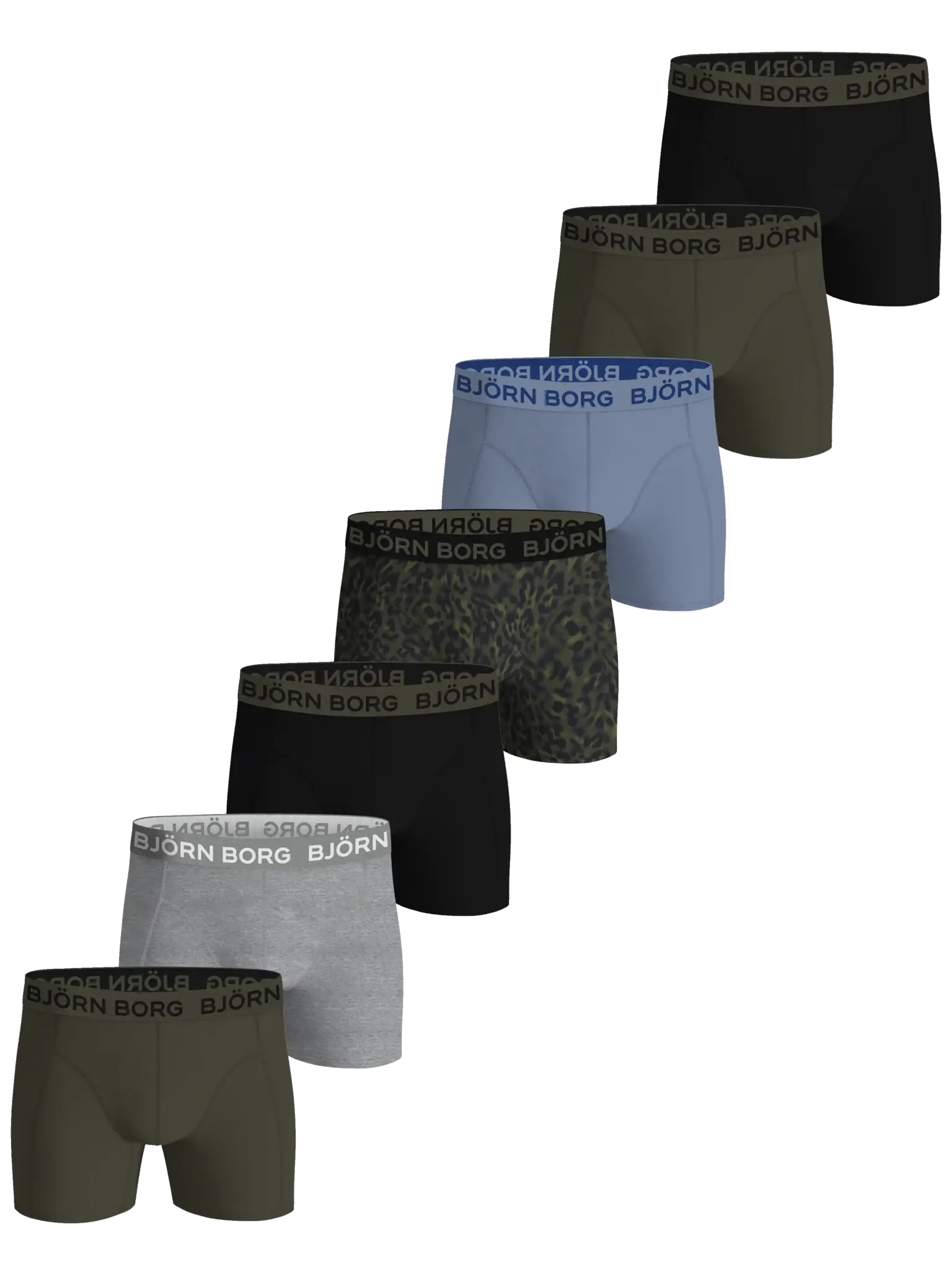 Bjorn Borg 7-Pack jongens boxershorts - Cotton stretch - Multipack katoenen jongens onderbroeken