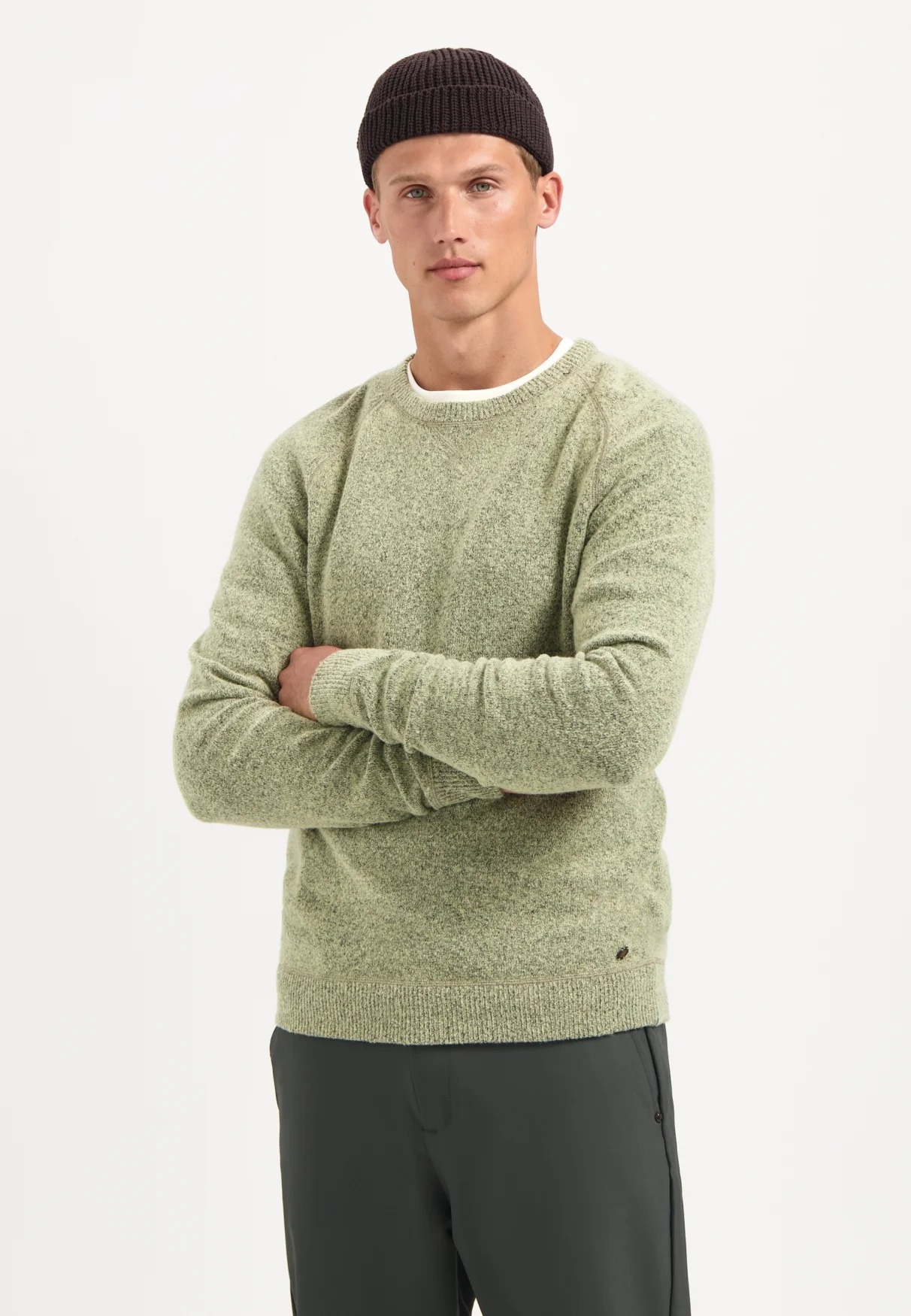 No Excess Heren trui 29210822 197 light moss