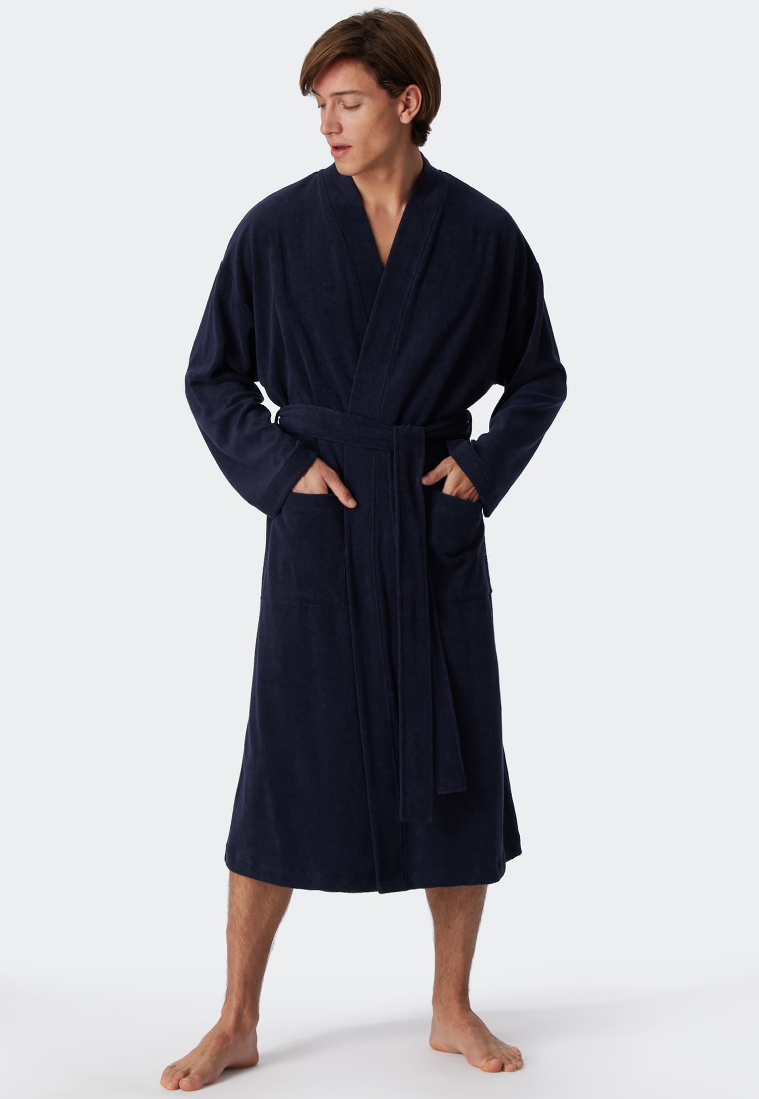 Schiesser Herenbadjas Feather Terry