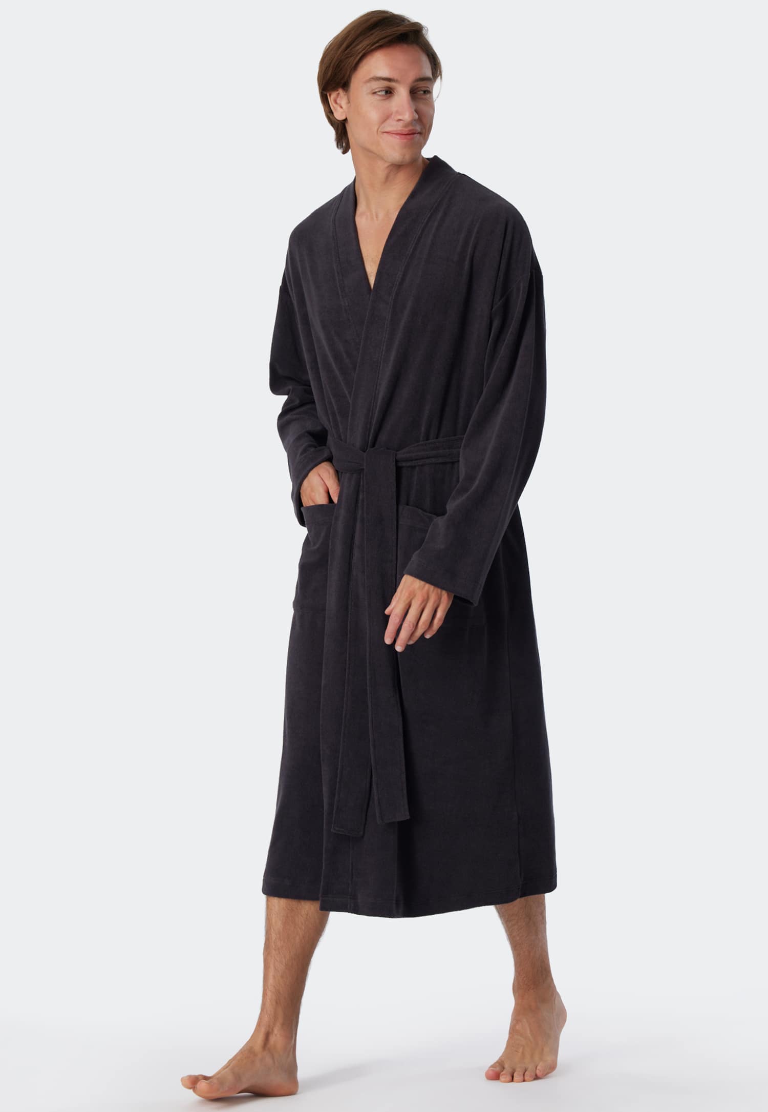 Schiesser Herenbadjas Feather Terry