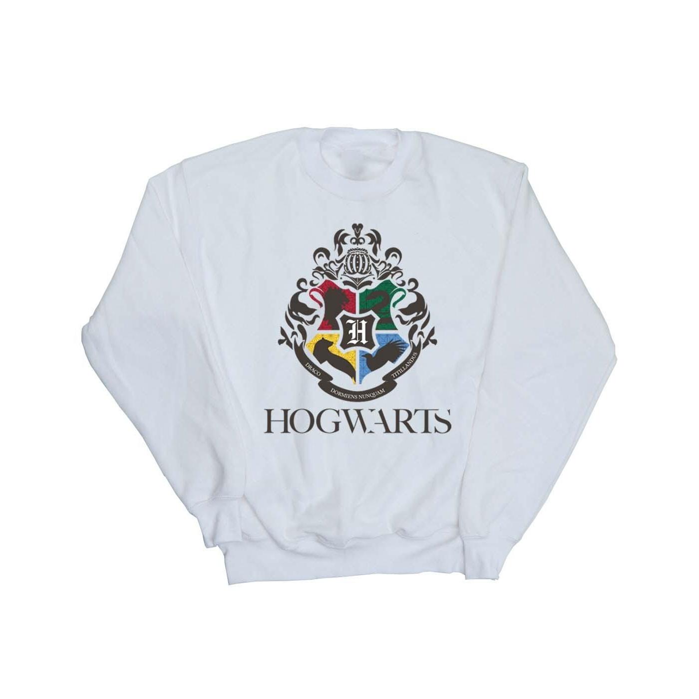 Harry Potter meisjes Zweinstein Crest Sweatshirt 12-13 wit