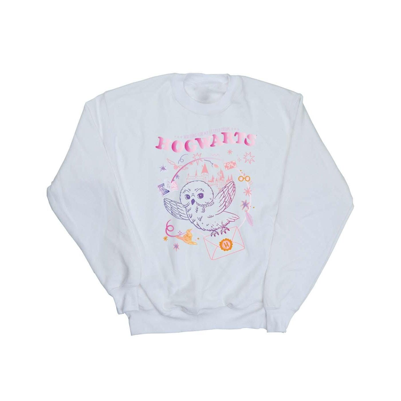 Harry Potter meisjes uil letter sweatshirt 12-13 wit
