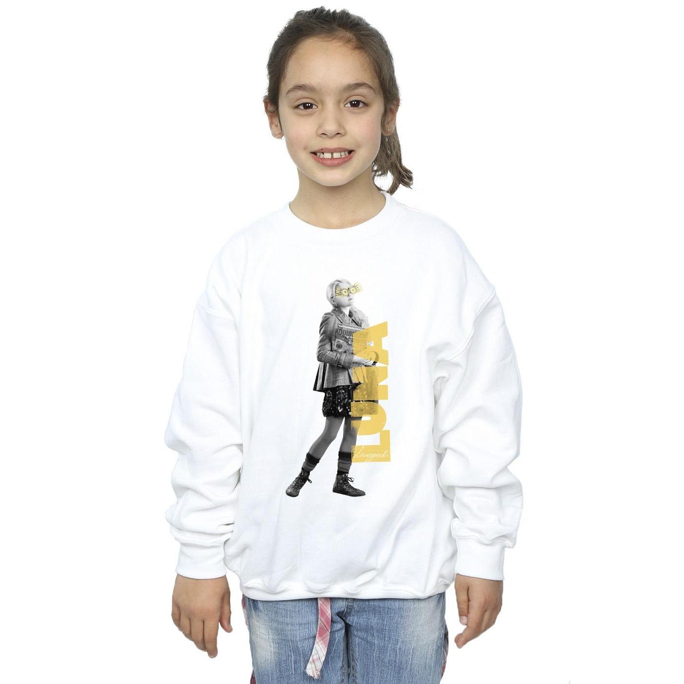 Harry Potter meisjes Luna Lovegood Sweatshirt 7-8 Years wit