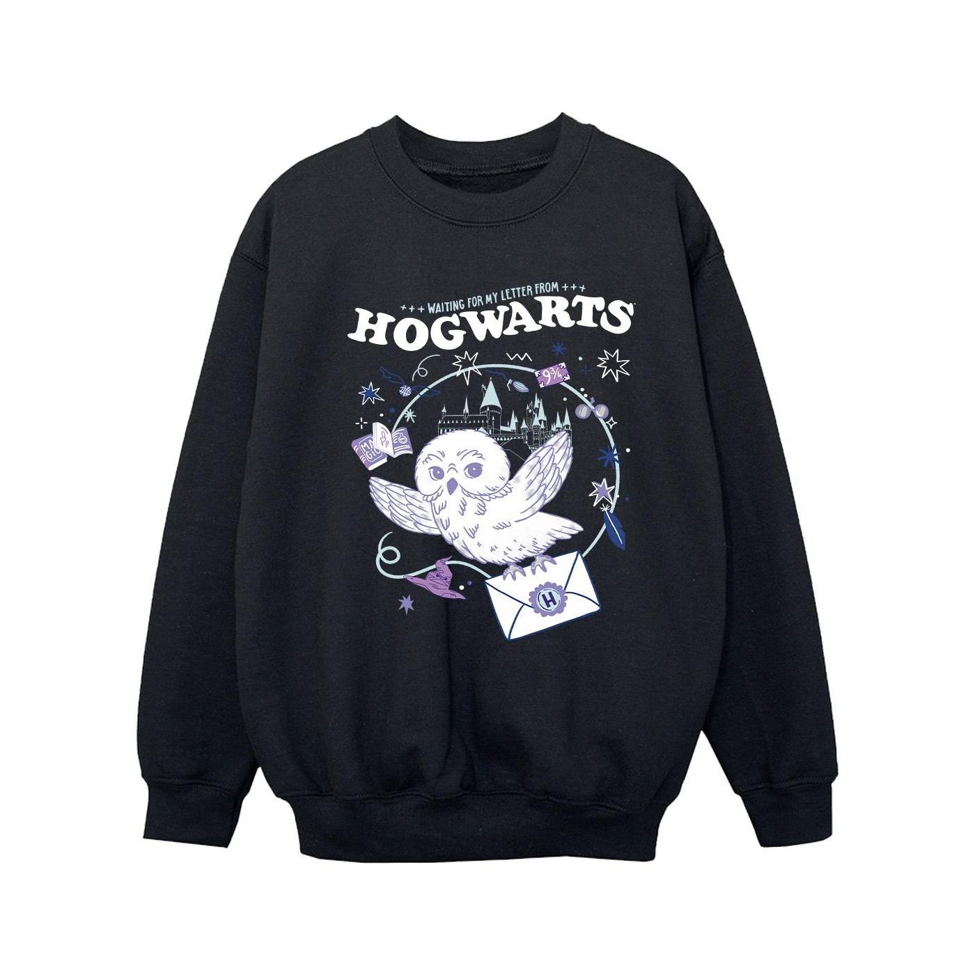 Harry Potter Girls Uil Brief van Zweinstein Sweatshirt 9-11 Years zwart