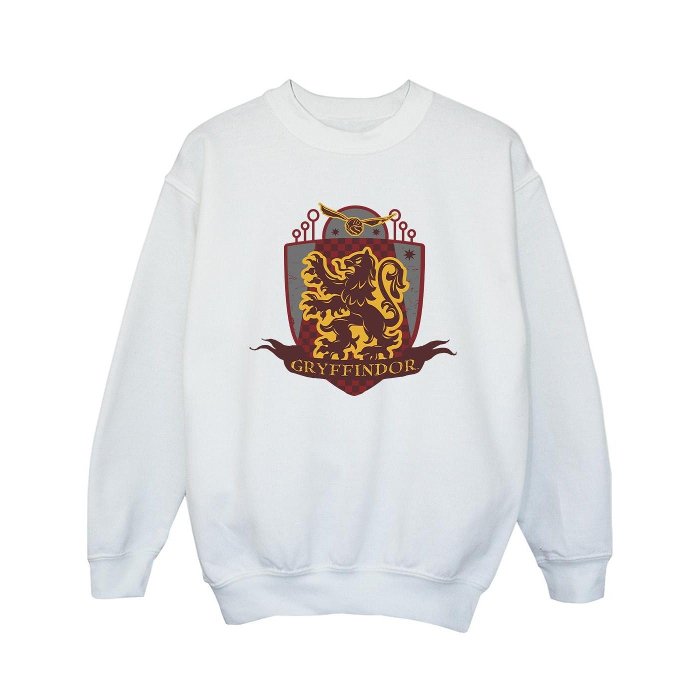 Harry Potter Girls Griffoendor Sweatshirt met badge op de borst 3-4 Years wit