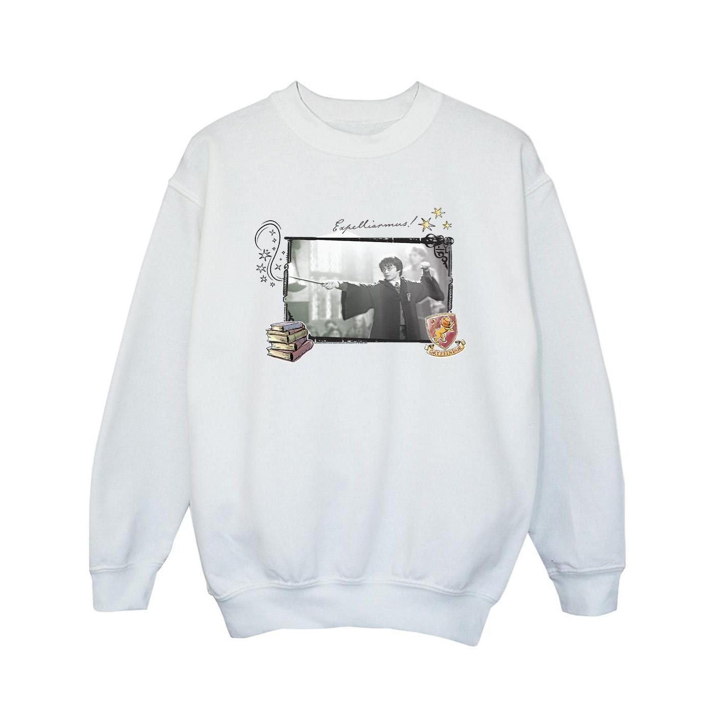 Harry Potter meisjes Harry Expelliarmus sweatshirt 7-8 Years wit