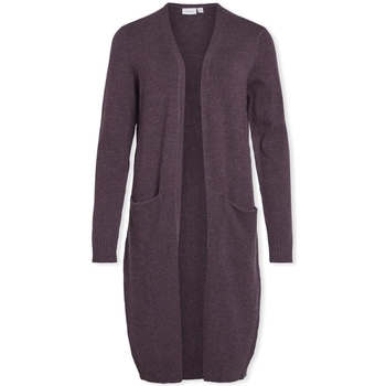 Vila Mantel  Noos Ril Long Cardigan - Plum Perfect