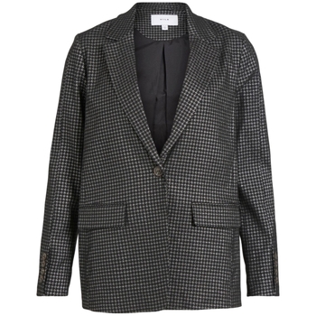 Vila Mantel  Coat Shine L/S - Black/Silver