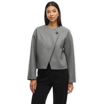 Vila Mantel  Quinn Jacket - Medium Grey Melange