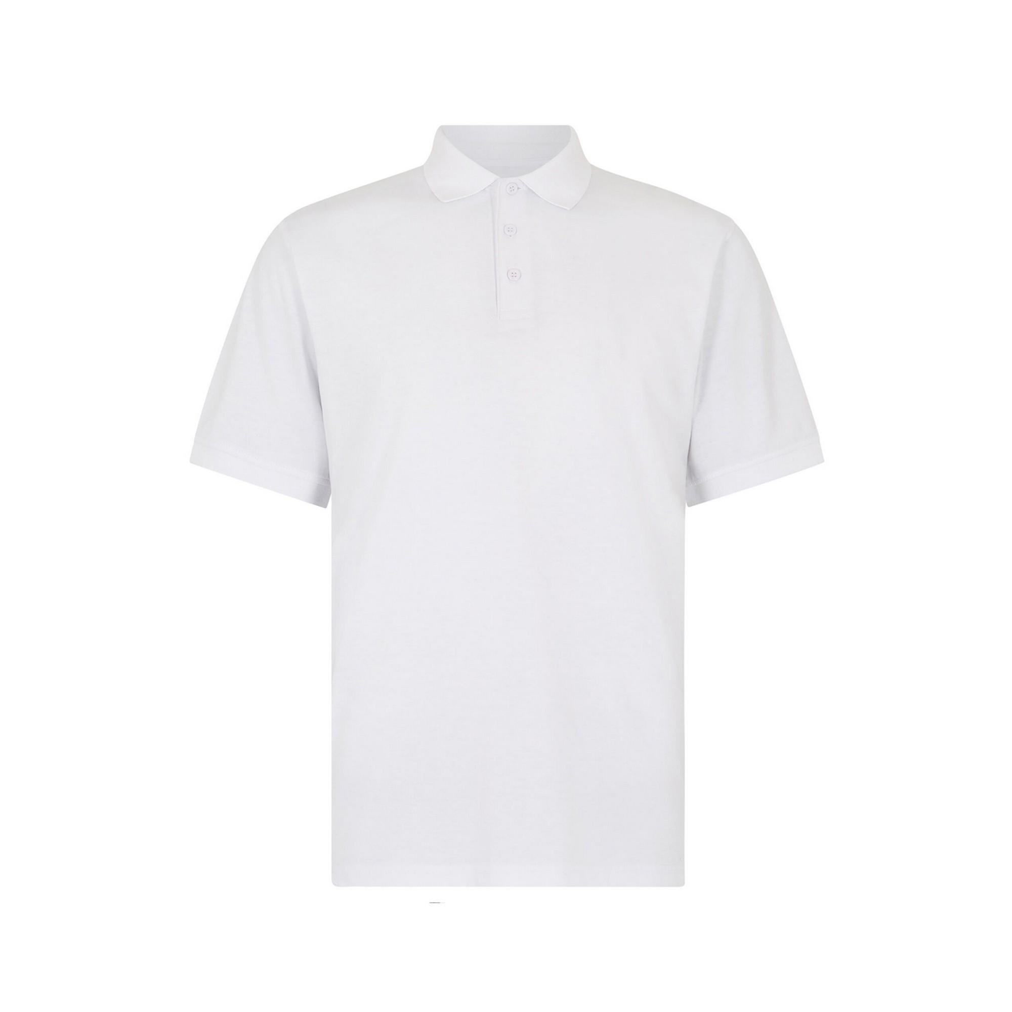 Kustom Kit Jersey Superwash 60C normaal poloshirt voor heren S wit