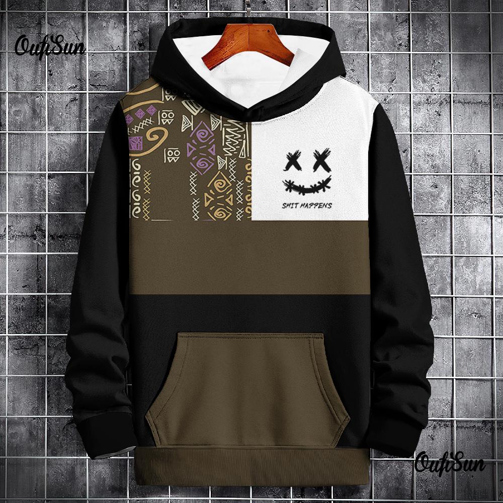 ETST 07 Vintage herensweater met capuchon, cartoon grafische print, dagelijkse trui, sport, streetwear, ontwerper, herfstkleding, hoodies 3XL