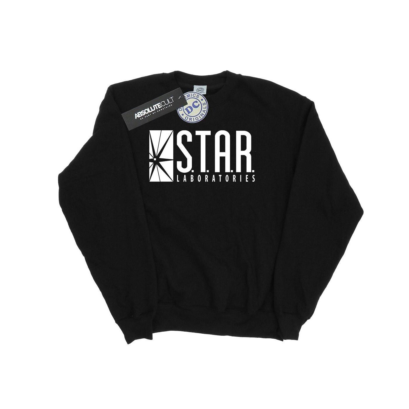 DC Comics Heren The Flash STAR Labs Sweatshirt L zwart