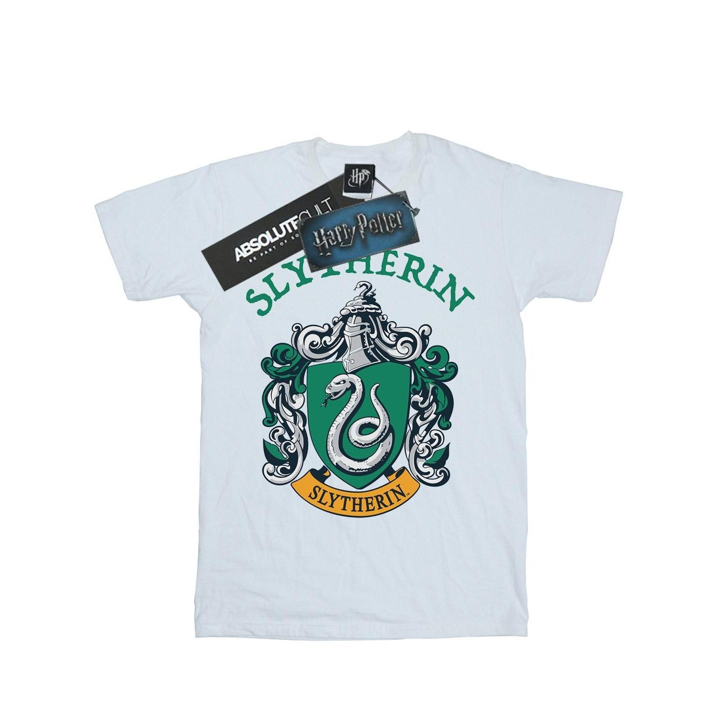 Harry Potter meisjes Zwadderich Crest katoenen T-shirt 5-6 Years wit