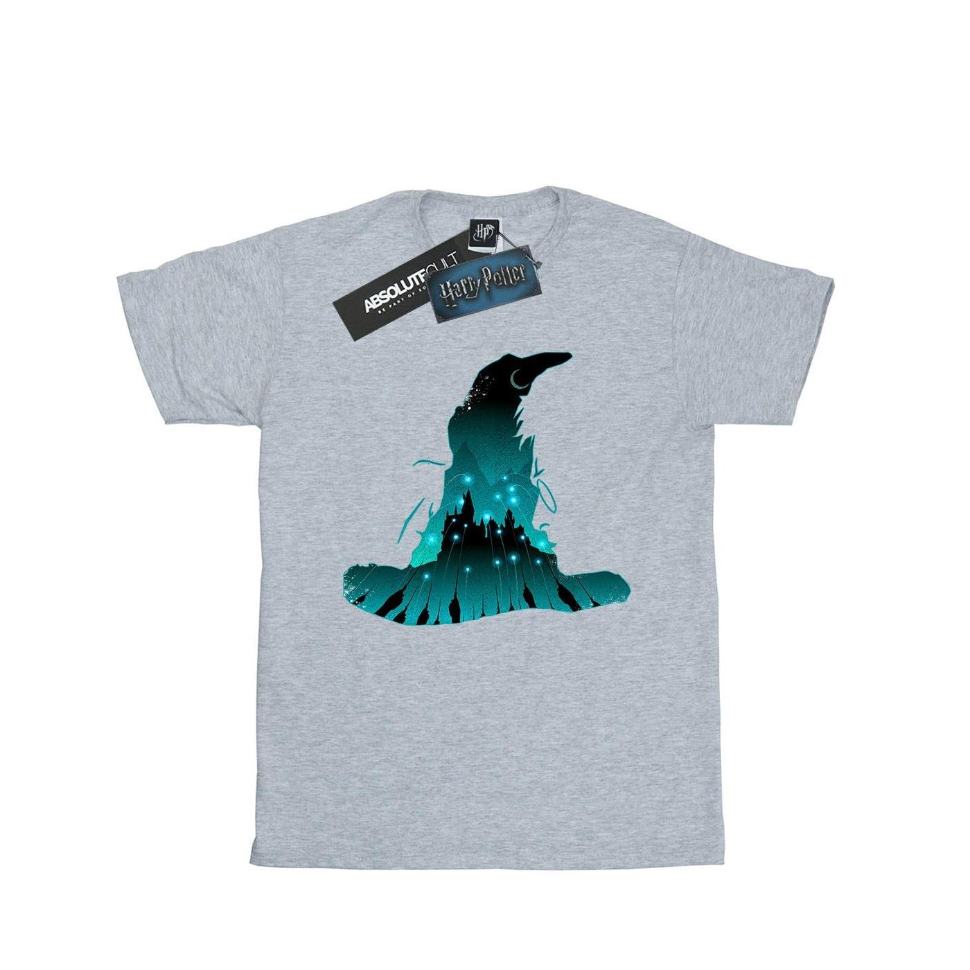Harry Potter meisjes Zweinstein silhouet katoenen T-shirt 9-11 Years grijs