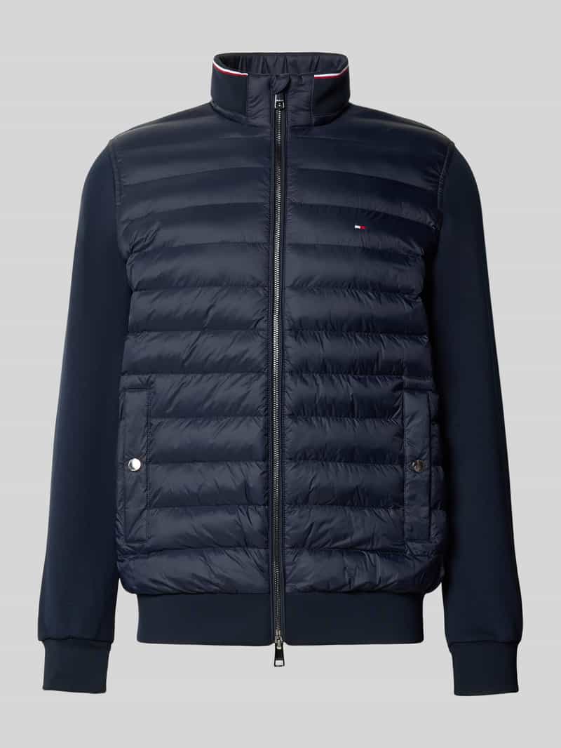 Tommy Hilfiger Sweatvest MIX MEDIA met opstaande kraag en gewatteerd inzetstuk