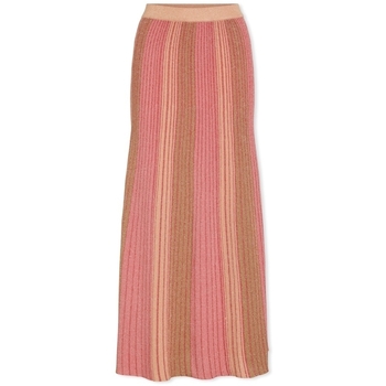 Vila Rok  Melvina Gitter Skirt - Aurora Red