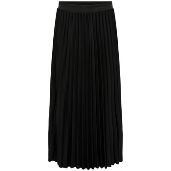 Only Rok  Skirt Melisa Plisse - Black