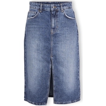 Object Rok  Noos Harlow Midi Skirt - Medium Blue Denim