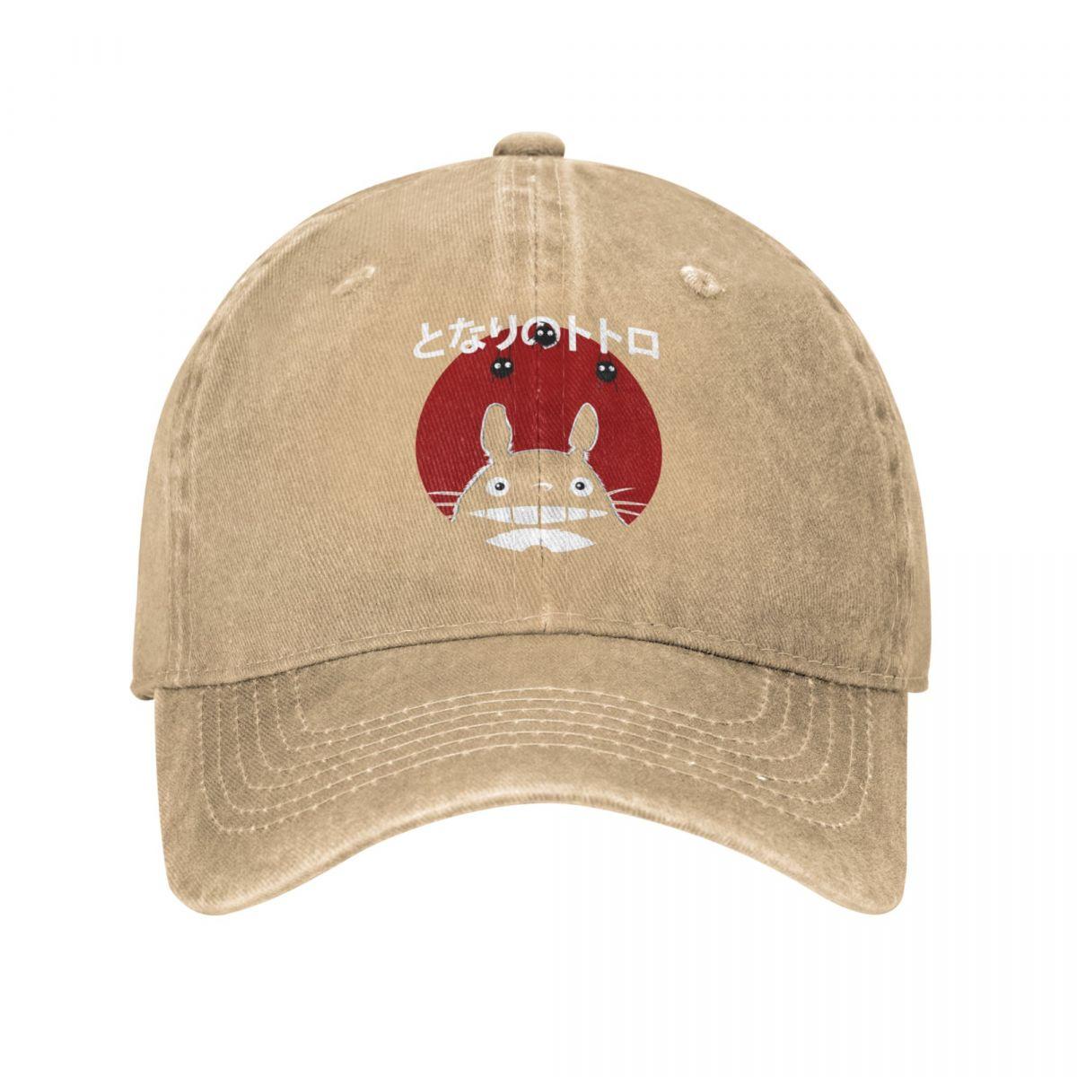 DJOJO CAP Hip Hop Baseball Caps Verstelbare Zonnehoed Kawaii Totoro Studio Ghibli Zomer Cap Anime Spirit Away Wash Casquette Gorras Vintage One Size