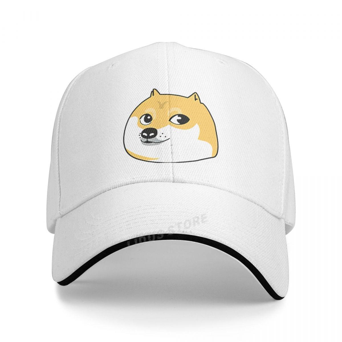 Colorbobble CAP Nieuwe Cartoon Doge Katoenen Baseball Cap Mooie Dieren Caps Mannen Vrouwen Akita Hond Patroon Hoed Buiten Zonnehoed Verstelbare Sport C One Size
