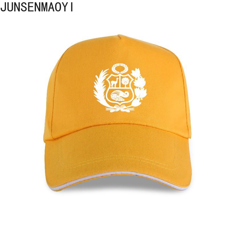 CASUAL LOOK Mannen Vrouwen Baseballpet Peru Peruaanse Wapenschild Witte Slim Fit tops Unisex Mode Snapback trucker cap Hip Hop Hoeden Adjustable