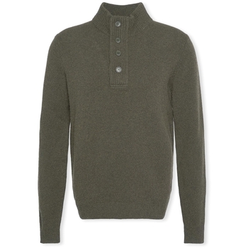 Barbour Trui  Patch Half Zip Knit - Seaweed