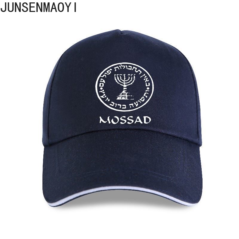 CASUAL LOOK Israëlische leger-Mossad (Joodse CIA) zwarte zweetbestendige polyester top Baseball cap Unisex Dames Heren Snapback Hoeden Trucker Zonnehoeden Adjustable