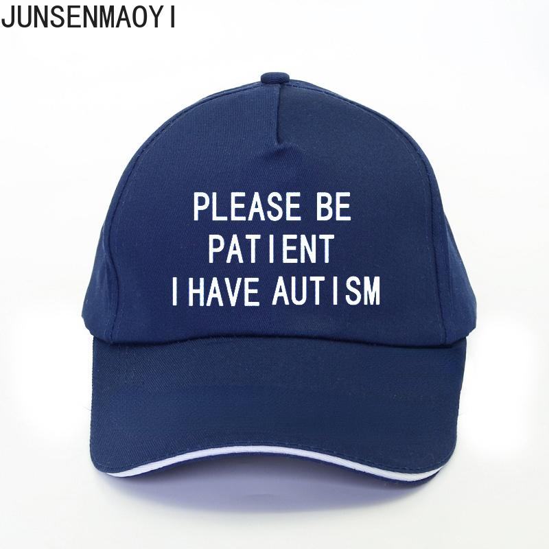 CASUAL LOOK Zomer Mannen Vrouwen Wees Geduld Ik Heb Autisme Brief Trucker Cap Vrijetijds Outdoor Baseball Cap Unisex Verstelbare Papa Zonnehoeden