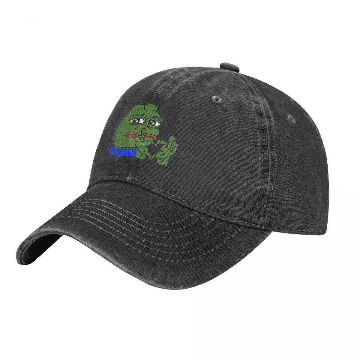 EUROLA PEPE The Frog Heart Baseball Cap Zonnehoed Voor Kinderen Bergbeklimmen Dames Strand Outlet Heren