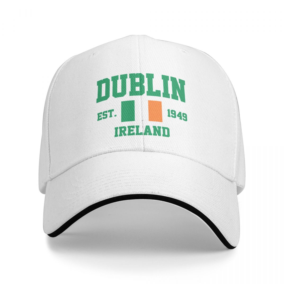 ALLRICK Baseball Cap Ierland EST.1949 Dublin Capital Unisex WoUnisex Unisex Hip Hop Sandwich Caps Snapback Golf Hat Vissen One Size