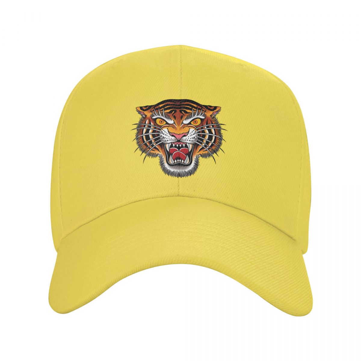 Beerloop Mode Gotische Traditionele Tattoo Tijger Hoofd Baseball Cap Unisex Vrouwen Ademende Vader Hoed Prestaties Snapback Caps Trucker Hoeden Adjustable Cap