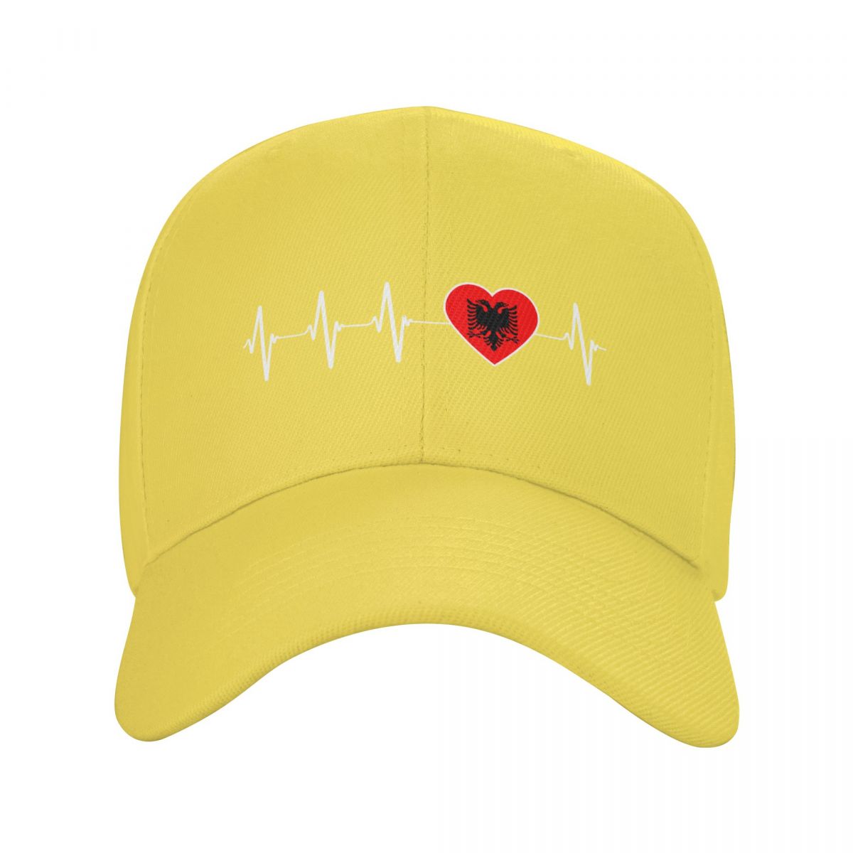 CAUSALXI Nieuwe Mode Albanese Hartslag Albanië Vlag Baseball Cap Unisex Vrouwen Op maat verstelbare Volwassen Papa Hoed Lente Snapback Zomer Hoeden Adjustable Cap