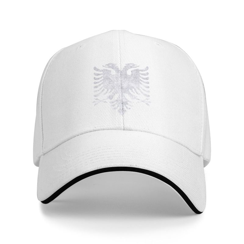CAUSALXI Nieuwe Tripped Albanese Double Eagle baseballpet Summit President Proud Albanese dames verstelbare unisex-hoed zonnebrandcrème Baseball Cap