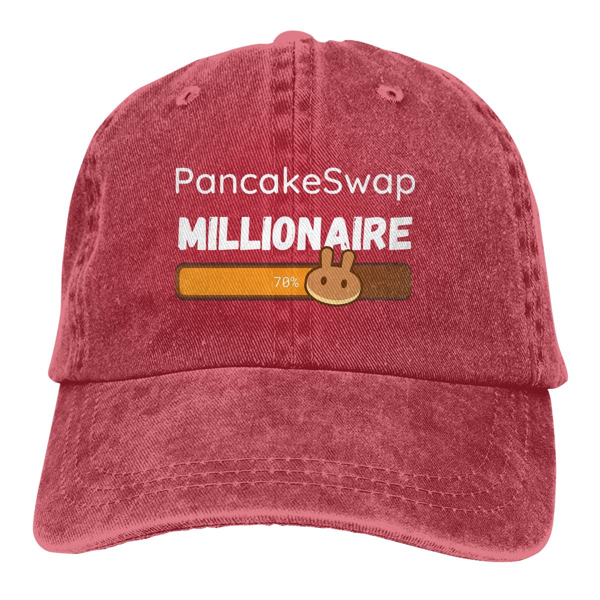 Colorbobble CAP Gewassen Unisex's Baseball Cap Millionaire Trucker Snapback Caps Papa Hoed PancakeSwap Cake Crypto Miners Golf Hoeden One Size