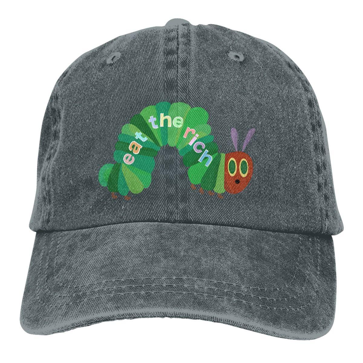 Colorbobble CAP Eet de rijke hongerige rups honkbalpet unisex hoeden dames vizier bescherming snapback petten One Size