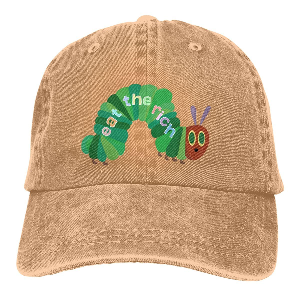 Colorbobble CAP Eet de rijke hongerige rups honkbalpet unisex hoeden dames vizier bescherming snapback petten One Size
